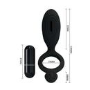 Estimulador Anel Peniano em Silicone com Vibrador - Pretty Love Ethel