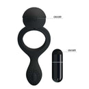 Estimulador Anel Peniano em Silicone com Vibrador - Pretty Love Ethel