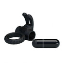 Estimulador Anel Peniano em Silicone com Vibrador - Pretty Love Eudora