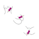 Vibrador Bullet Luxo Recarregável - Controle wireless - 10 Vibrações - Preto