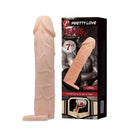 Capa p/ aumento instantâneo do pênis macia em cyberskin Ponta Maciça- 4 cm Pretty Love