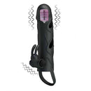Capa para aumento instantâneo do pênis com Anel para Escroto e vibro de toque 14 x 3,3 - Pretty Love