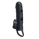 Capa para aumento instantâneo do pênis com Anel para Escroto e vibro de toque 14 x 3,3 - Pretty Love