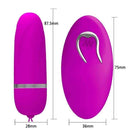 Vibrador Bullet de Controle Remoto - Pretty Love Darlene - 12 Vibrações