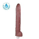Pênis realistico GIGANTE com Vibrador 39 x 5,6 cm - cor Marrom