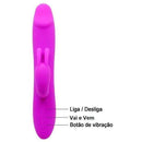 Vibrador estimulação de Vai e Vem Recarregável