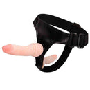 Cinta com prótese peniana em Cyber Skin Duplo - Strap On - Para Dupla Penetração