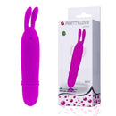 Mini Orelhas do Coelho - Vibrador Puro Silicone 10 Vibrações- 12 cm