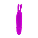 Mini Orelhas do Coelho - Vibrador Puro Silicone 10 Vibrações- 12 cm