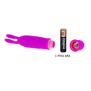 Mini Orelhas do Coelho - Vibrador Puro Silicone 10 Vibrações- 12 cm