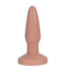 Plug Anal macio mede 15 x 3,7 cm cor Bege