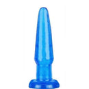 Plug Anal macio mede 11 x 2,5 cm cor Azul