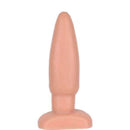 Plug Anal macio mede 15,5 x 4 cm cor Bege