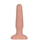 Plug Anal macio mede 18,5 x 4 cm cor Bege