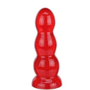 Plug Anal macio mede 16 x 4,5 cm cor Vermelho