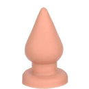 Plug Anal macio mede 17.5 x 10 cm cor Bege