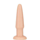 Plug Anal macio mede 11 x 2,5 cm cor Bege