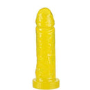Pênis em Jelly Super Macio e Flexível Amarelo 17 x 4 CM