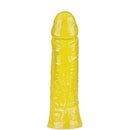 Pênis em Jelly Super Macio e Flexível Amarelo 19,5 x 4 CM