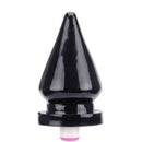 Plug Anal com Vibro Gigante 20 x 12 cm cor Preto