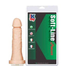 Pênis c/ sistema para cinta Vac U oc 18 x 3,8 cm cor Bege