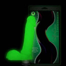 Pênis macio com Vibrador Fosforescente 17,5 x 3,8 cm