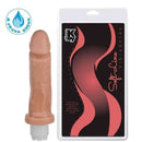 Pênis macio e flexível com Vibrador 17 x 4 cm cor Bege