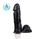 Pênis macio e flexível com Vibrador 18,5 x 4,5 cm cor Preto