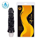 Pênis macio e flexível com Vibrador 18 x 4 cm cor Preto
