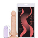 Pênis macio com Vibro e Ventosa 17,5 x 3,8 cm cor Bege