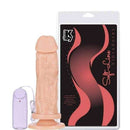 Pênis macio com Vibro e Ventosa 18 x 4,7 cm cor Bege