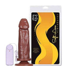 Pênis macio com Vibro e Ventosa 19 x 5 cm cor Chocolate