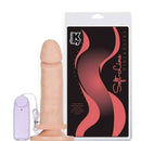 Pênis macio com Vibro e Ventosa 15,5 x 3,7 cm cor Bege