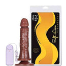 Pênis macio com Vibro e Ventosa 17,5 x 3,8 cm cor Chocolate