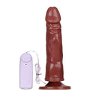 Pênis macio com Vibro e Ventosa 18 x 4 cm cor Chocolate