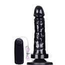 Pênis macio com Vibro e Ventosa 17,5 x 3,8 cm cor Preto