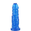 Pênis em Jelly Super Macio e Flexível Azul 18,5 x 4 CM