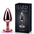 Plug anal em metal com pedra joia anal Rosa