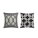 Capa para Almofada Grécia 1 Peça 45cm x 45cm 60% Algodão / 40% Poliéster Tecido Jacquard Com Zíper