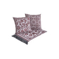 Kit Peseira de Cama Grécia 5 Peças Queen 60% Algodão / 40% Poliéster Jacquard com Franja Acompanha Almofadas Cheias