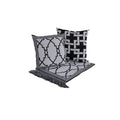 Kit Xale para Sofá Grécia 5 Peças 1,35m x 1,35m 60% Algodão / 40% Poliéster Jacquard com Franja Acompanha Almofadas Chei