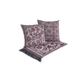 Kit Xale para Sofá Grécia 5 Peças 1,35m x 1,35m 60% Algodão / 40% Poliéster Jacquard com Franja Acompanha Almofadas Chei