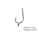 ANZOL CHINU-R BLACK NICKEL COM 100 PEÇAS
