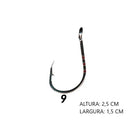 ANZOL CHINU-R BLACK NICKEL COM 100 PEÇAS