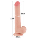 Pênis Realista com Camada Dupla macio e firme 9" - LOVETOY SLIDING-SKIN DUAL LAYER DONG