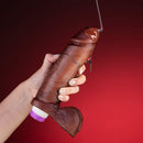 Pênis Real Dick Ultra Realístico Com Escroto e Vibro 20,5 X 4,7 CM