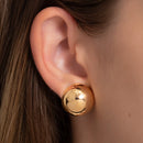 BRINCO DOURADO MEIA ESFERA (2,5CM)