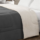 Coberdrom Cobertor Queen 1 Peça Maya Manta Soft e Sherpa de Carneiro 100% Poliéster