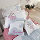 Kit Edredom Solteiro 5 Peças Ballerina Juvenil 100% Poliéster Hipercal 400 Fios