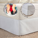Saia Para Box de Colchão Casal Padrão 1 Peça Matelada 100% Poliéster - Branco